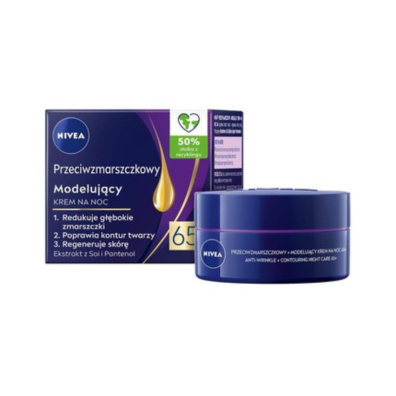 Nivea Antiwrinkle Night Cream 65 With Soy Extract And Jojoba Oil