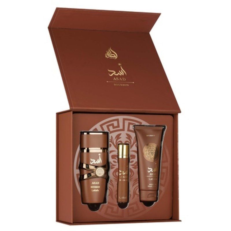 Lattafa 3p Giftset Asad Bourbon