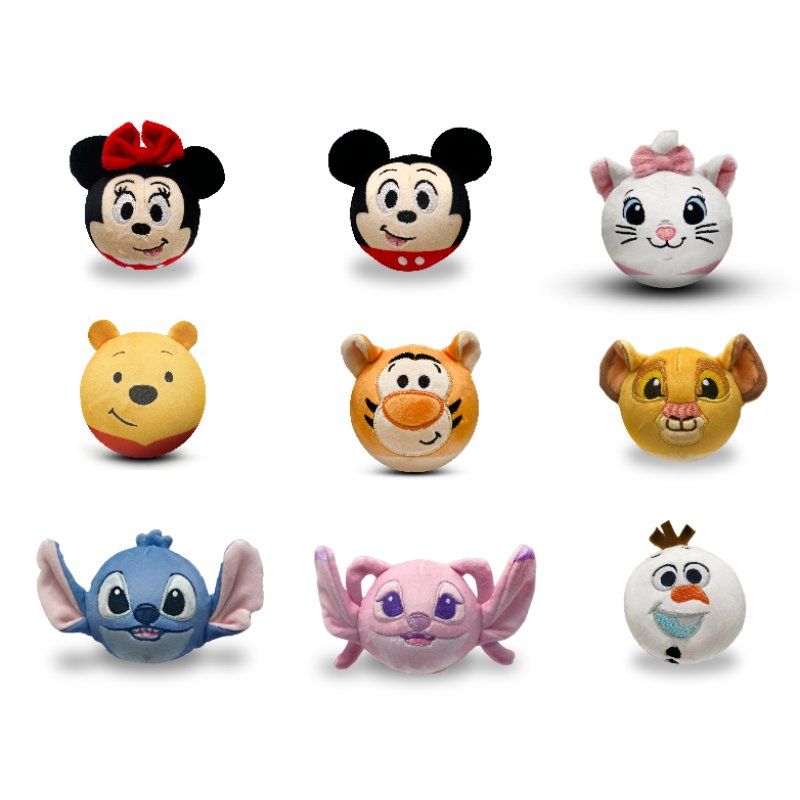 DISNEY - Display de 9 Balles Anti-Stress 'Squashkings' - 8cm