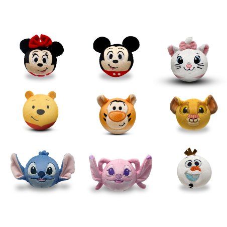 DISNEY - Display de 9 Balles Anti-Stress 'Squashkings' - 8cm