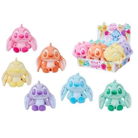 STITCH - Display de 12 Peluches Parfumées 22cm - 6 Modèles