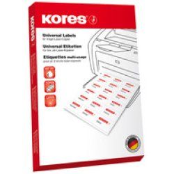 Restposten: Kores Universal-Etiketten, 70 x 41 mm, weiß,