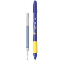BIC Gelschreiber Illusion, blau / gelb, 2er Set 3 x Refill