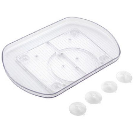 Restposten:metaltex Drehplatte Loop, Kunststoff, transparent