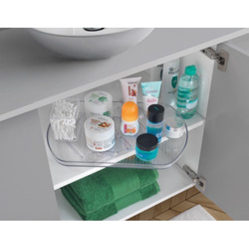 Restposten:metaltex Drehplatte Loop, Kunststoff, transparent