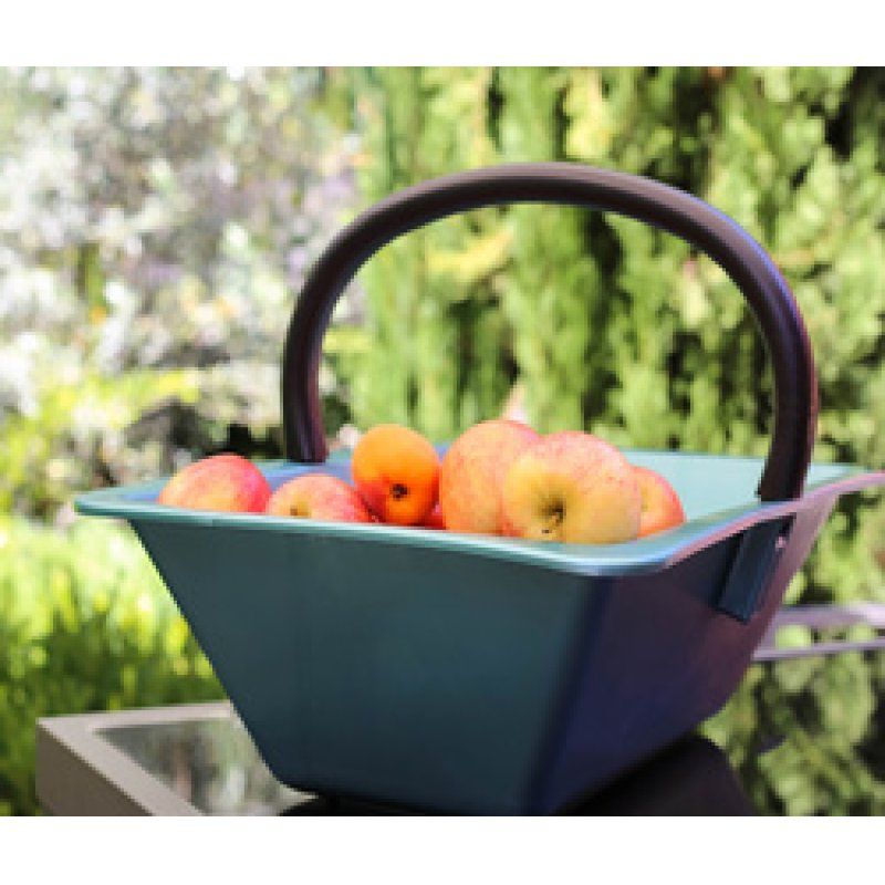 Restposten: EDA Sammelkorb mit Griff, 18 Liter, Kunststoff,