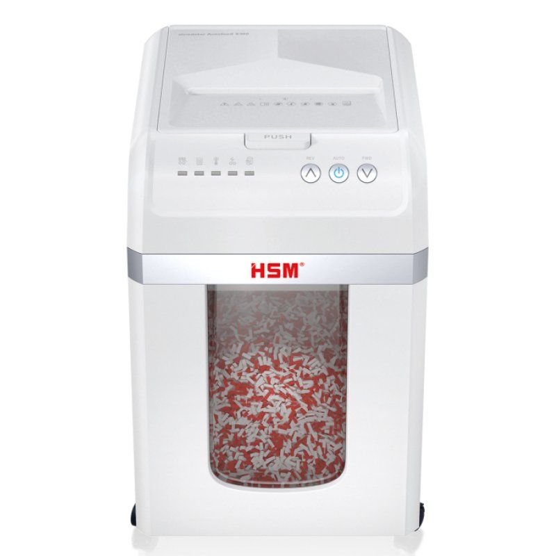 HSM Destructeur de documents Autofeed X300, 4,0 x 12 mm