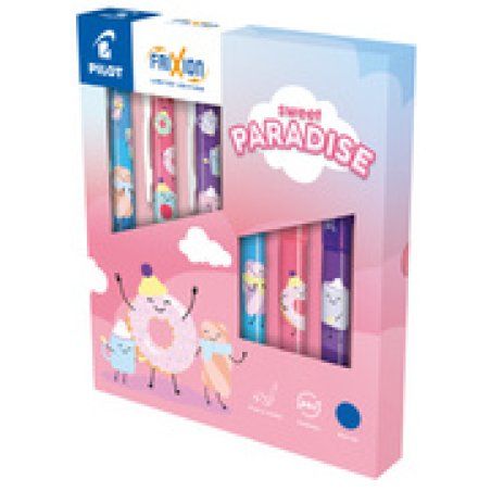 PILOT Stylo roller FRIXION BALL 07 Fancy Winter, wallet de 6