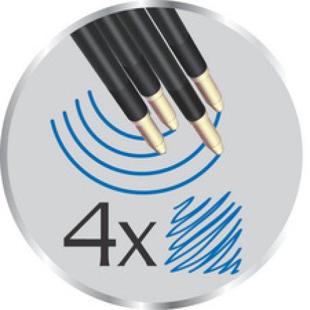 BIC 527507 stylo à bille Bleu Stylo à bille rétractable par rotation Moyen 1 pièce(s)