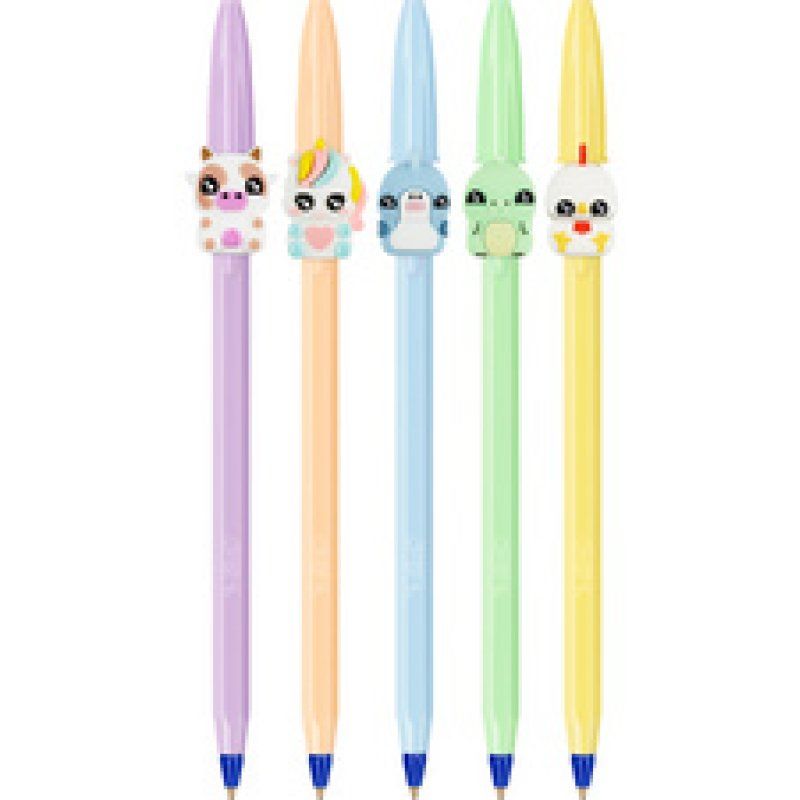 BIC Stylo à bille Cristal Pastel Figurine, carton de 20