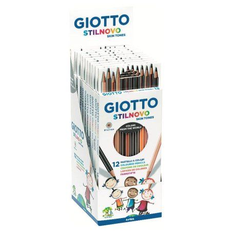 GIOTTO Crayon de couleur STILNOVO SKIN TONES, étui de 12