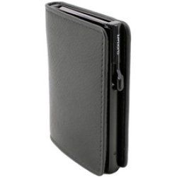 CLICKSAFE Portefeuille SLIM avec porte-cartes, cuir nappa