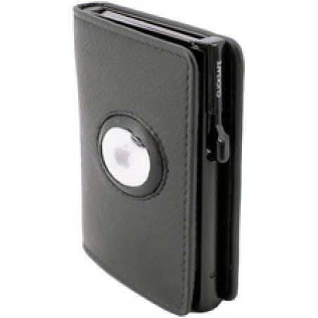 CLICKSAFE Portefeuille SLIM avec logement AirTag, noir