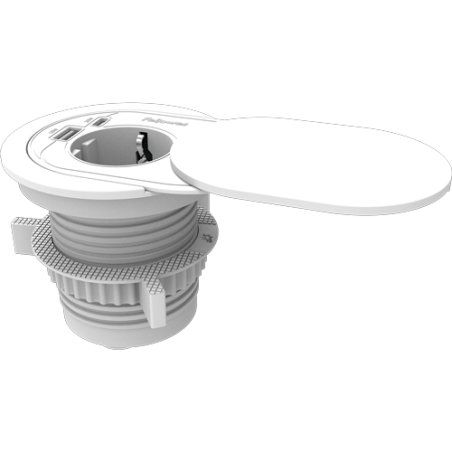 Fellowes 100137178 power extension 2 m 1 AC outlet(s) Indoor White