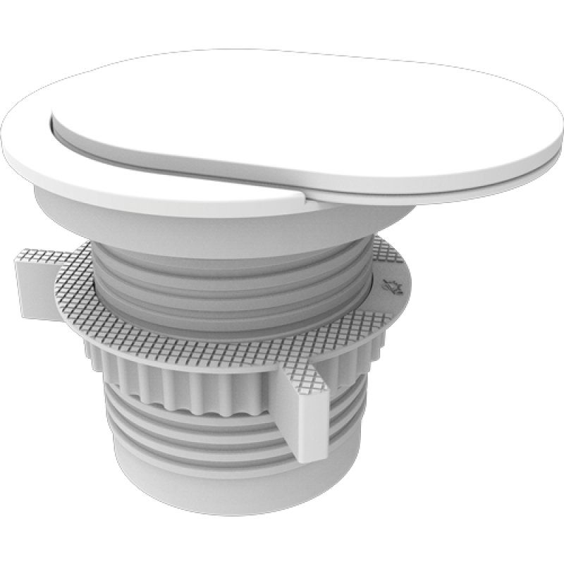 Fellowes Tisch-Einbausteckdose Power Spot, Typ F, weiß