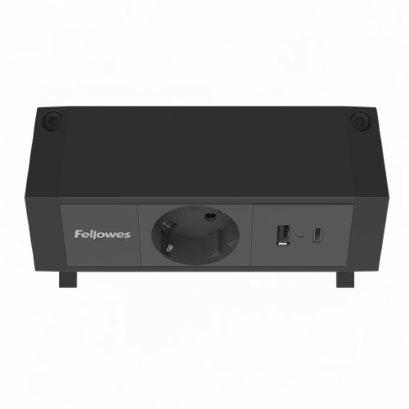 Fellowes 100137172 power extension 2 m 1 AC outlet(s) Indoor Black