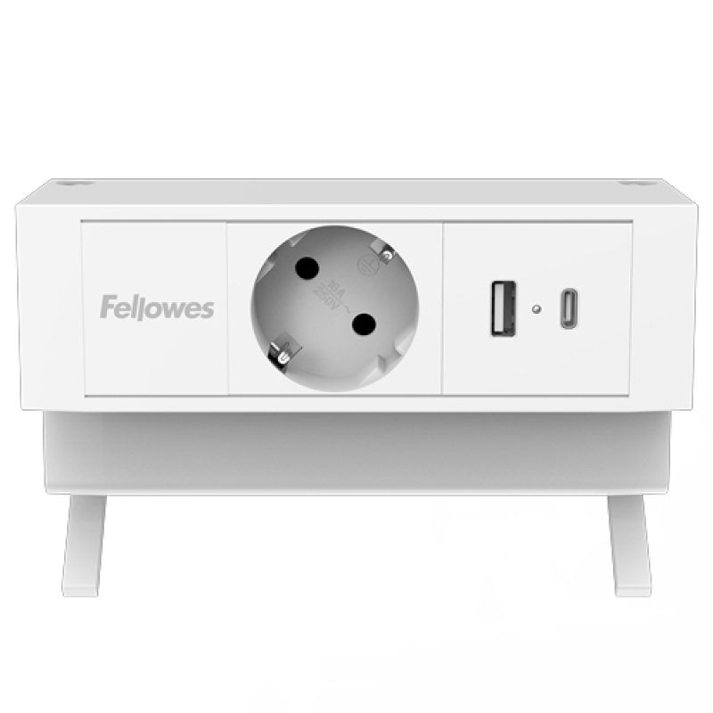Fellowes 100137173 power extension 2 m 1 AC outlet(s) Indoor White