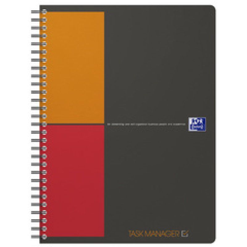 Oxford Cahier à spirale International Task Manager, B5