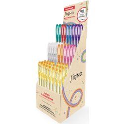 uni-ball Stylo roller encre gel SIGNO Pailleté, présentoir