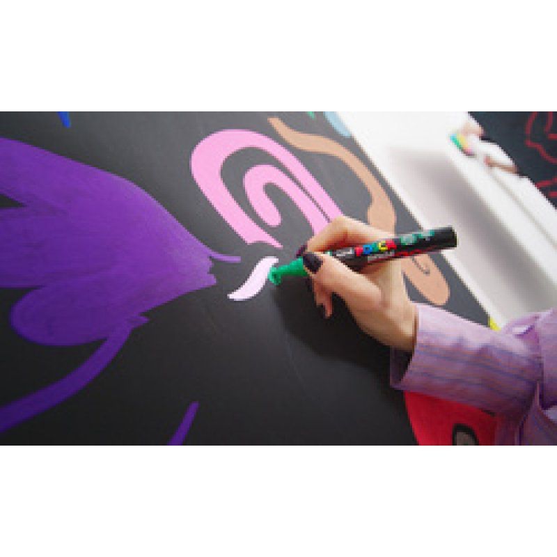 POSCA Marqueur à pigment PC-5BR BRUSH, présentoir de 60