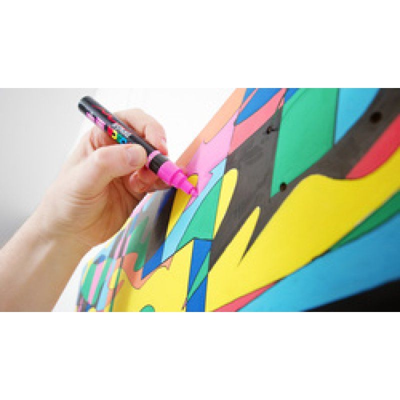 POSCA Marqueur à pigment PC-5BR BRUSH, présentoir de 60