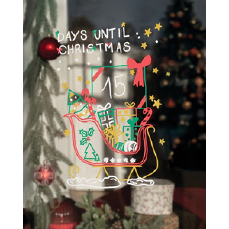 uni-ball Marqueur craie Chalk marker, coffret Noël TRADI