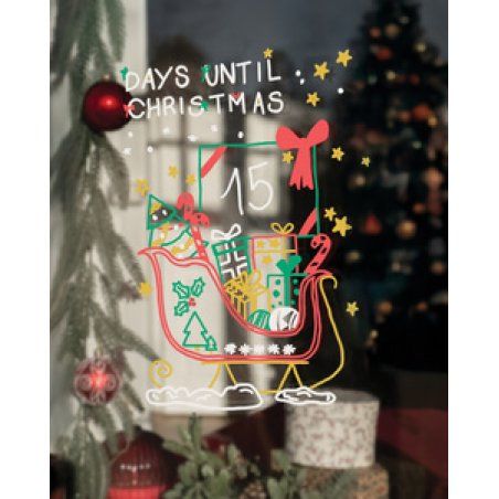 uni-ball Marqueur craie Chalk marker, coffret Noël TRADI