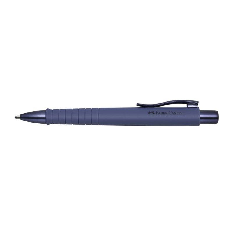 Faber-Castell Kugelschreiber Poly Ball XB Stylo à bille retractable avec clip Bleu 1 pièce(s)