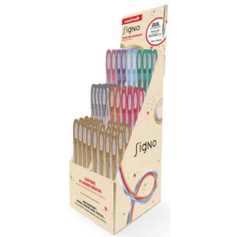 uni-ball Stylo encre gel SIGNO UM120GSW/10D 003, présentoir
