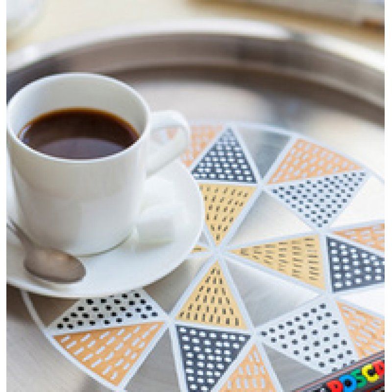 POSCA Marqueur à pigment PC5M, étui de 8, couleurs froides