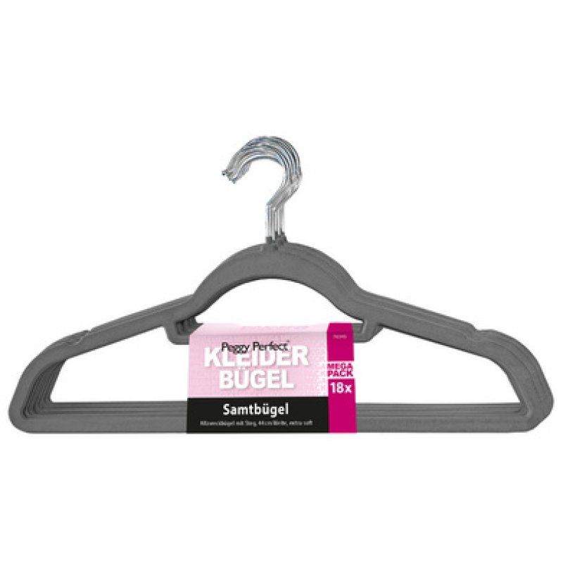 Peggy Perfect Cintre "Velours" avec barre, pack de 18
