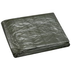 WESTEX Bâche toile avec oeillets, 3 x 4 m, vert, 75 g