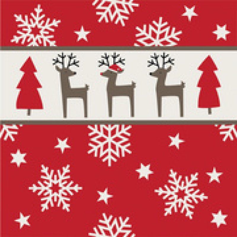 PAPSTAR Serviette à motif de Noël "Christmas Gifts"