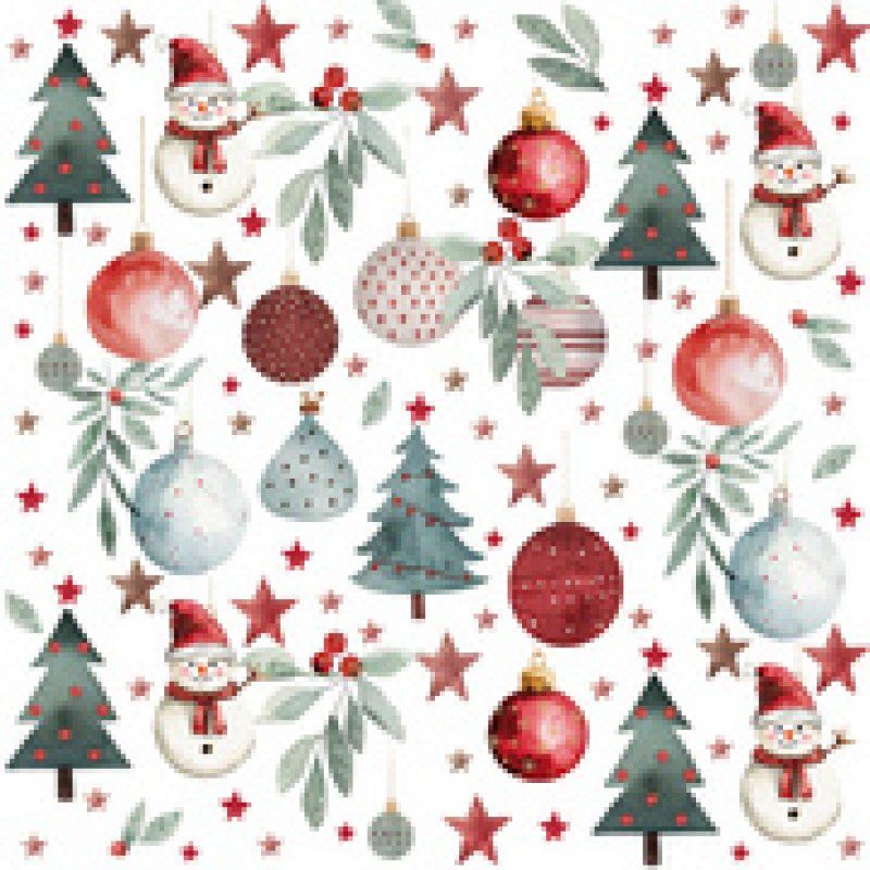 PAPSTAR Serviette à motif de Noël "Snowflakes"