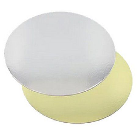 STARPAK Plat à gâteau rond, diamètre: 200 mm, or/argent