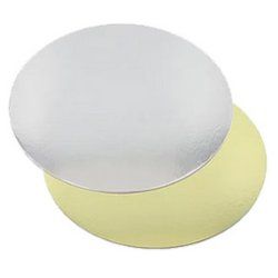 STARPAK Plat à gâteau rond, diamètre: 280 mm, or/argent