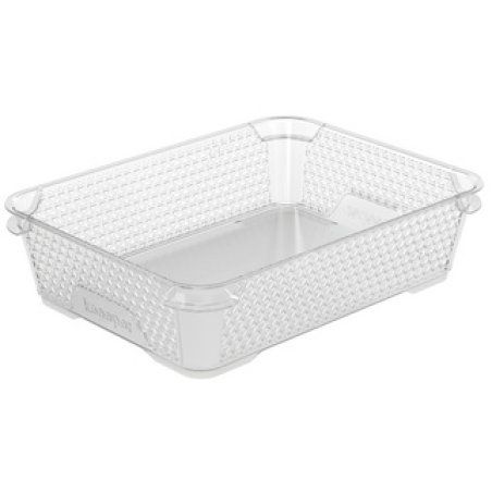 keeeper Corbeille de rangement "mirko", A5, crystal-grey