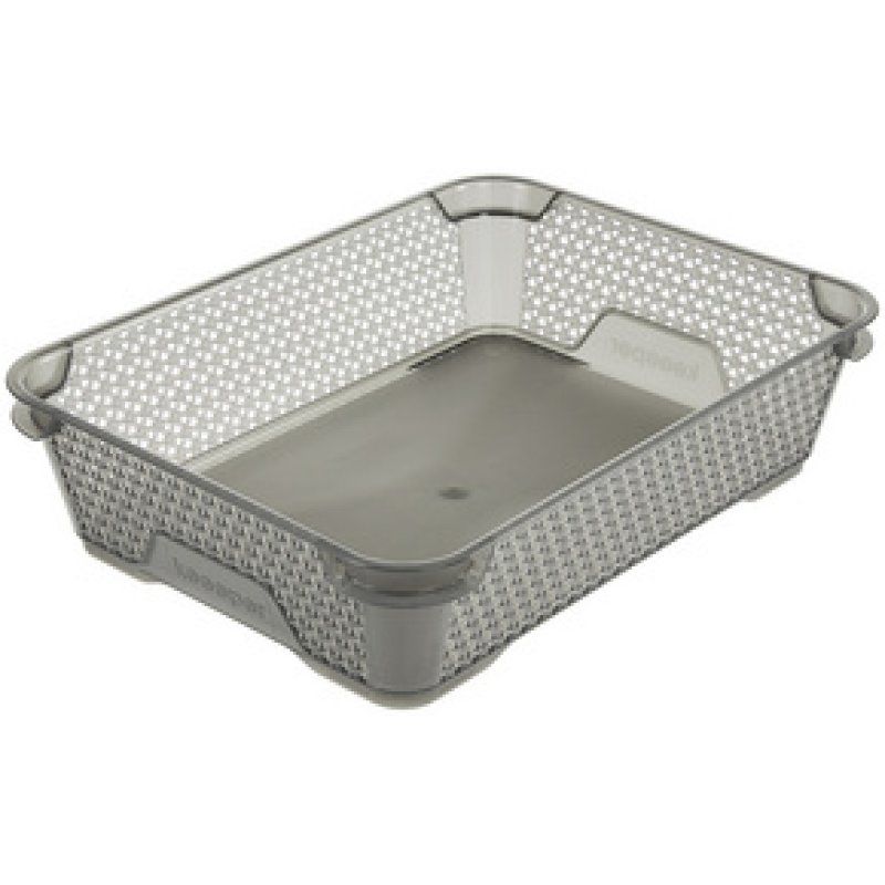 keeeper Corbeille de rangement "mirko", A5, crystal-grey