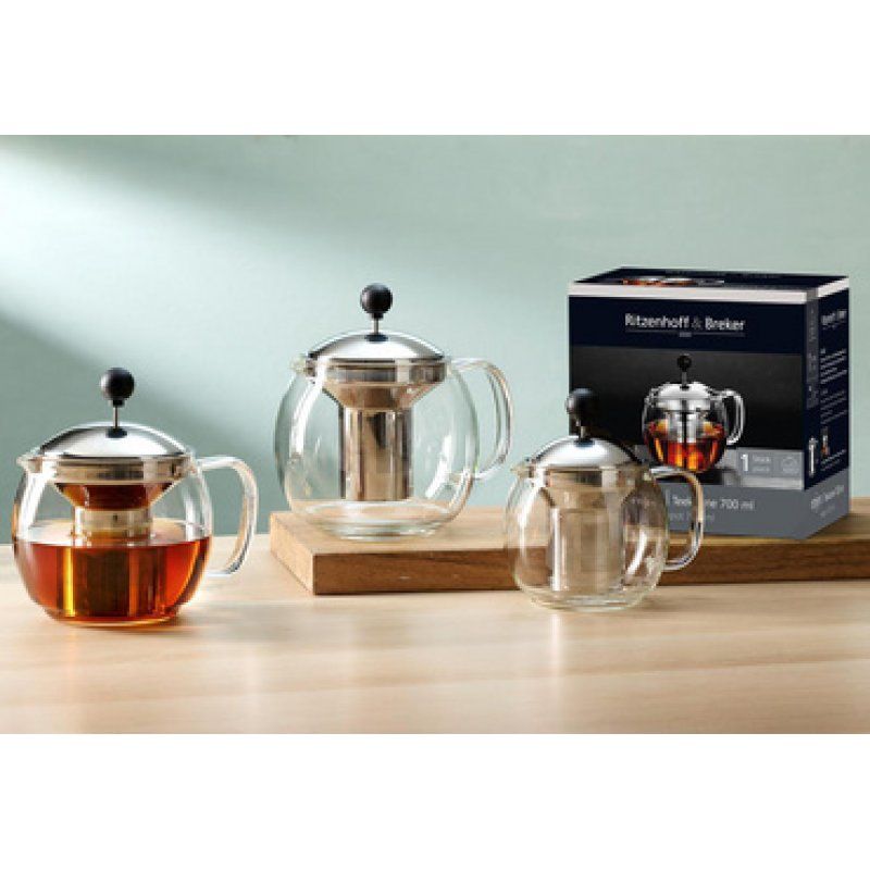 Ritzenhoff & Breker Théière ENJOY, en verre, 700 ml