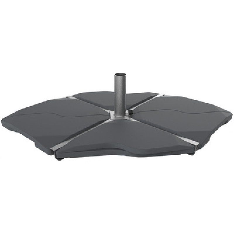 EDA Lest en béton pour parasol, 12 kg, gris foncé