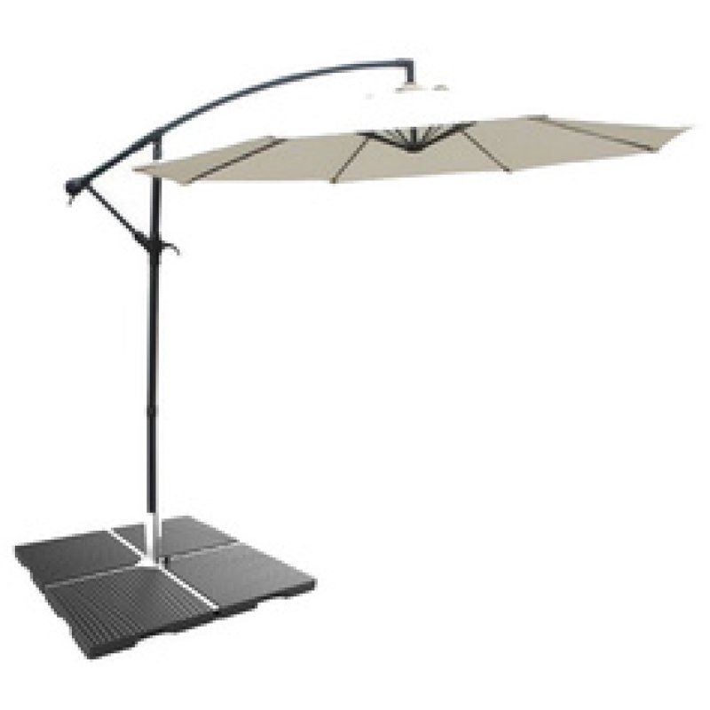 EDA Lest en béton pour parasol, 22 kg, gris foncé