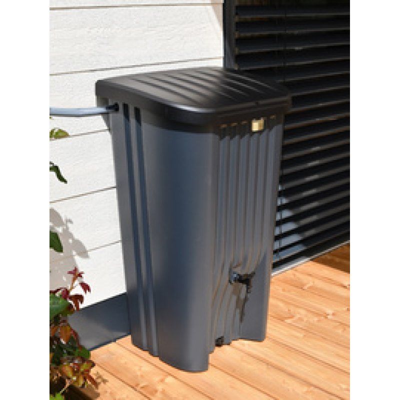 EDA Citerne pour eau de pluie RECUP DECO, 150 L, anthracite