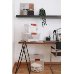 EDA Boîte de rangement CLiPSTOCK, 5 litres, PP, transparent