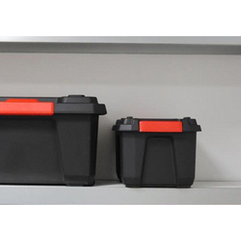 EDA Boîte de rangement XPERT PRO, 40 litres, noir/rouge