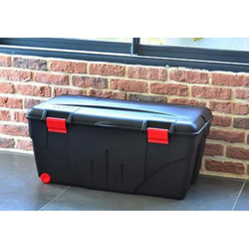 EDA Boîte de rangement TRAFIC, 200 litres, noir/rouge