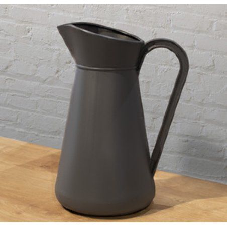 EDA Cruche en plastique, 5 litres, gris