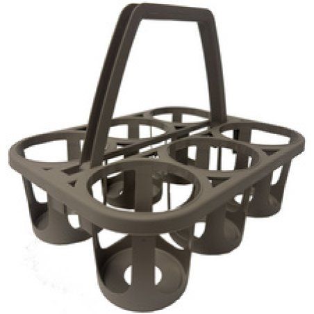 EDA Porte-bouteilles, 6 compartiments, marron