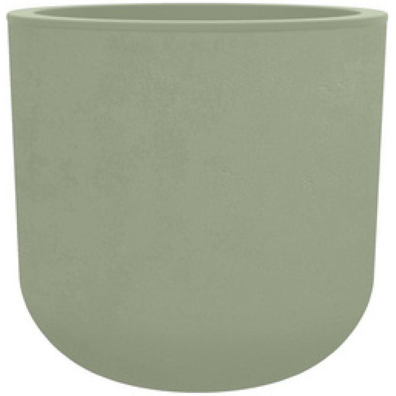 EDA Bac à plantes BASALT UP, rond, 385 mm, vert amande