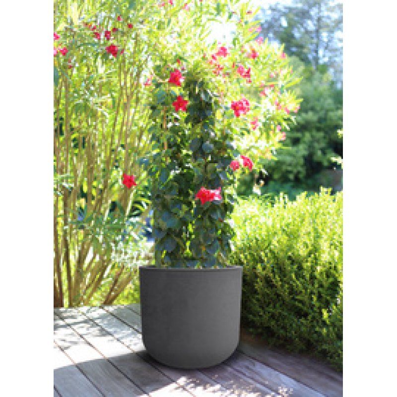 EDA Bac à plantes BASALT UP, rond, 485 mm, vert amande