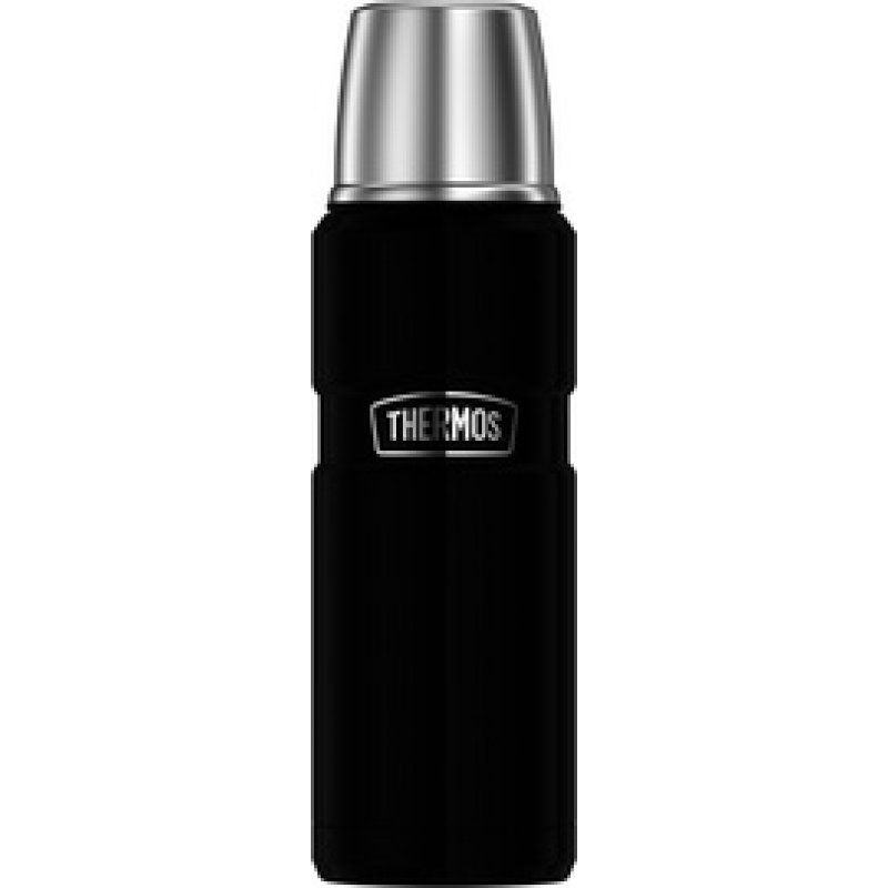 THERMOS Bouteille isotherme STAINLESS KING, 0,47 l, noir